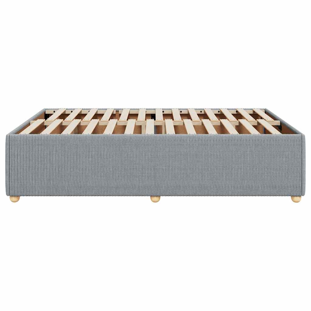 sengeramme uden madras 140x190 cm stof lysegrå