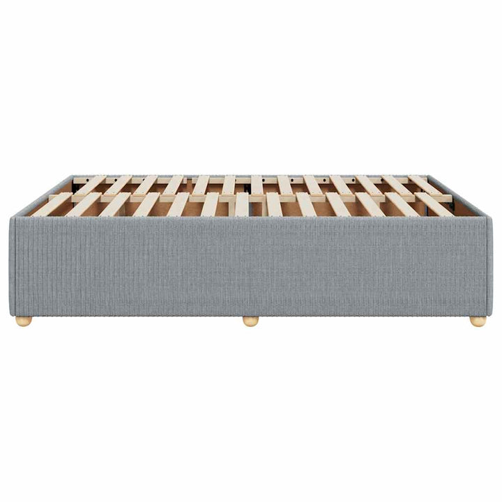 sengeramme uden madras 140x190 cm stof lysegrå