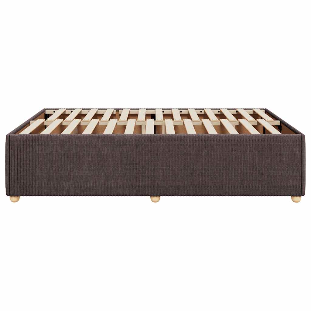 sengeramme uden madras 140x190 cm stof mørkebrun