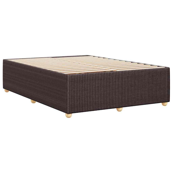 sengeramme uden madras 140x190 cm stof mørkebrun