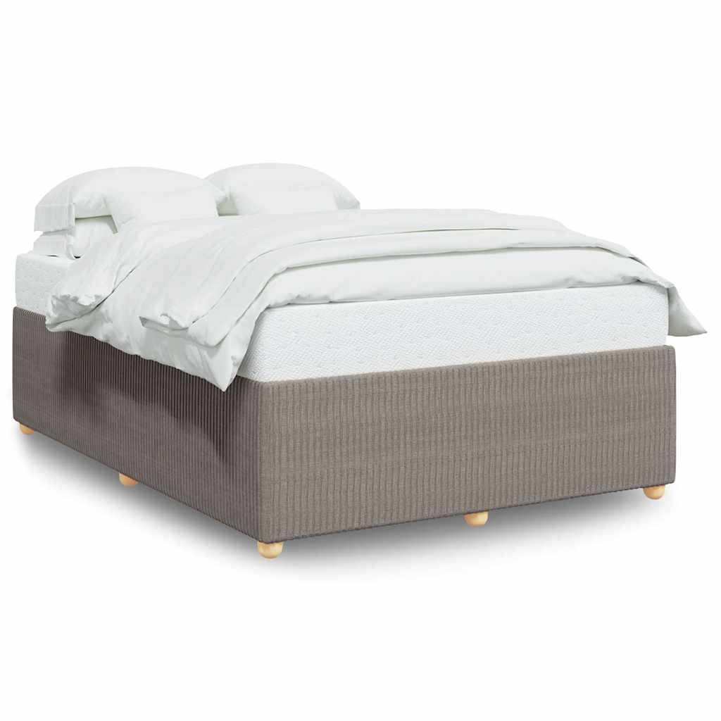 sengeramme uden madras 140x190 cm stof gråbrun