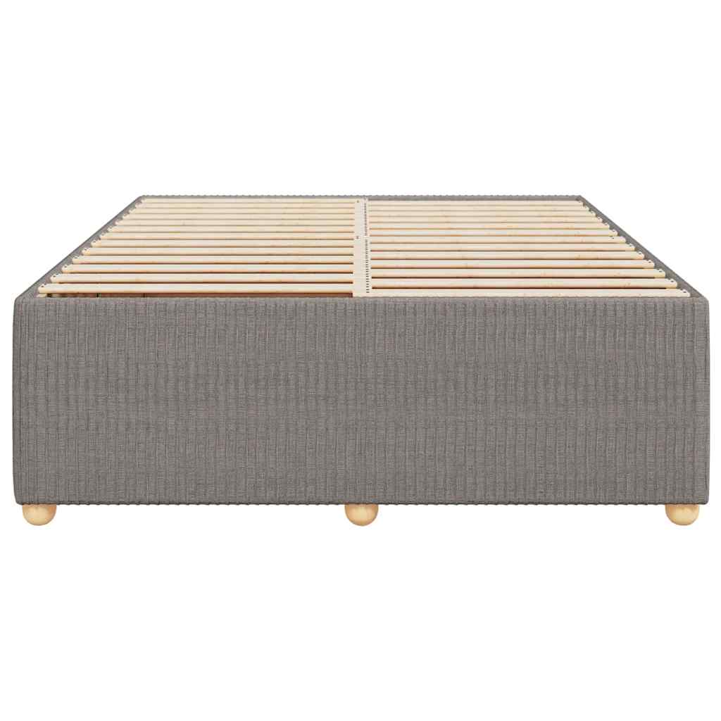 sengeramme uden madras 140x190 cm stof gråbrun