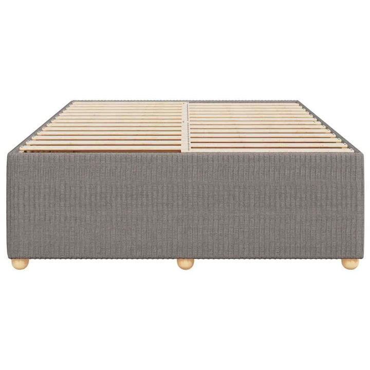 sengeramme uden madras 140x190 cm stof gråbrun