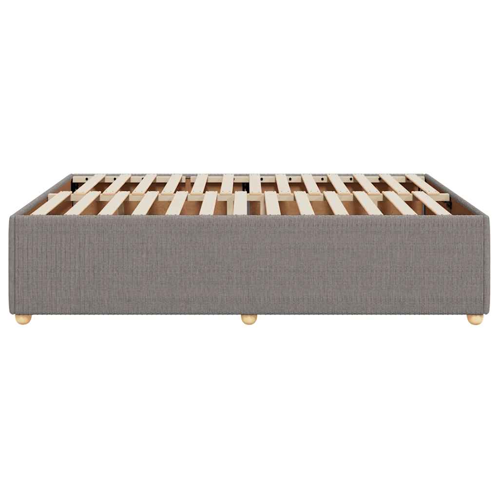 sengeramme uden madras 140x190 cm stof gråbrun