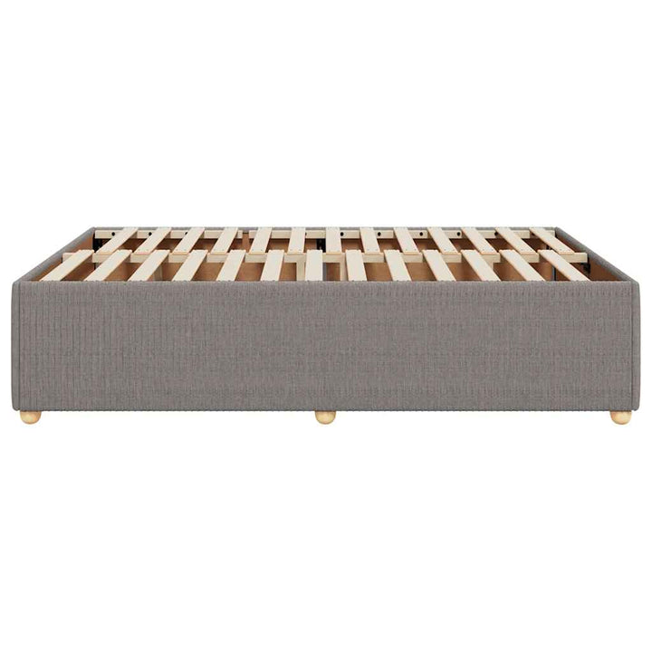 sengeramme uden madras 140x190 cm stof gråbrun