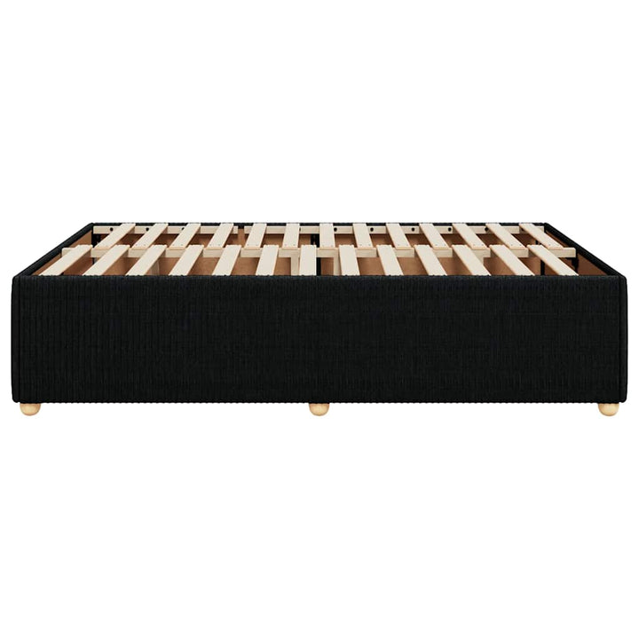 sengeramme uden madras 140x200 cm stof sort