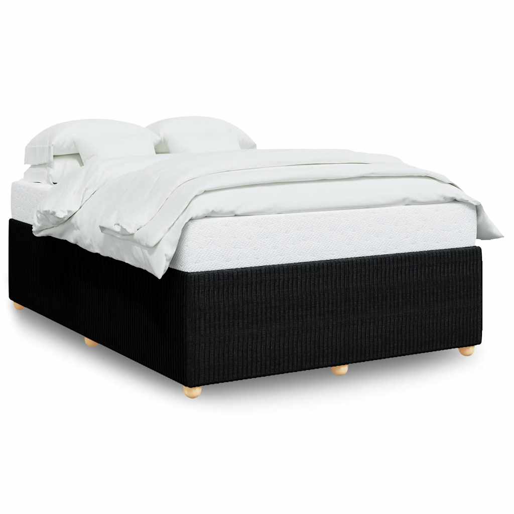 sengeramme uden madras 160x200 cm stof sort