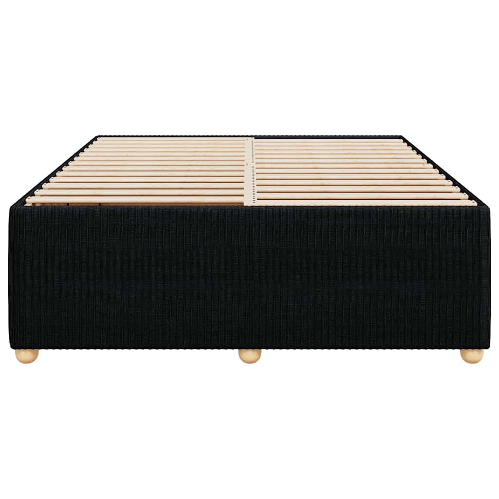 sengeramme uden madras 160x200 cm stof sort