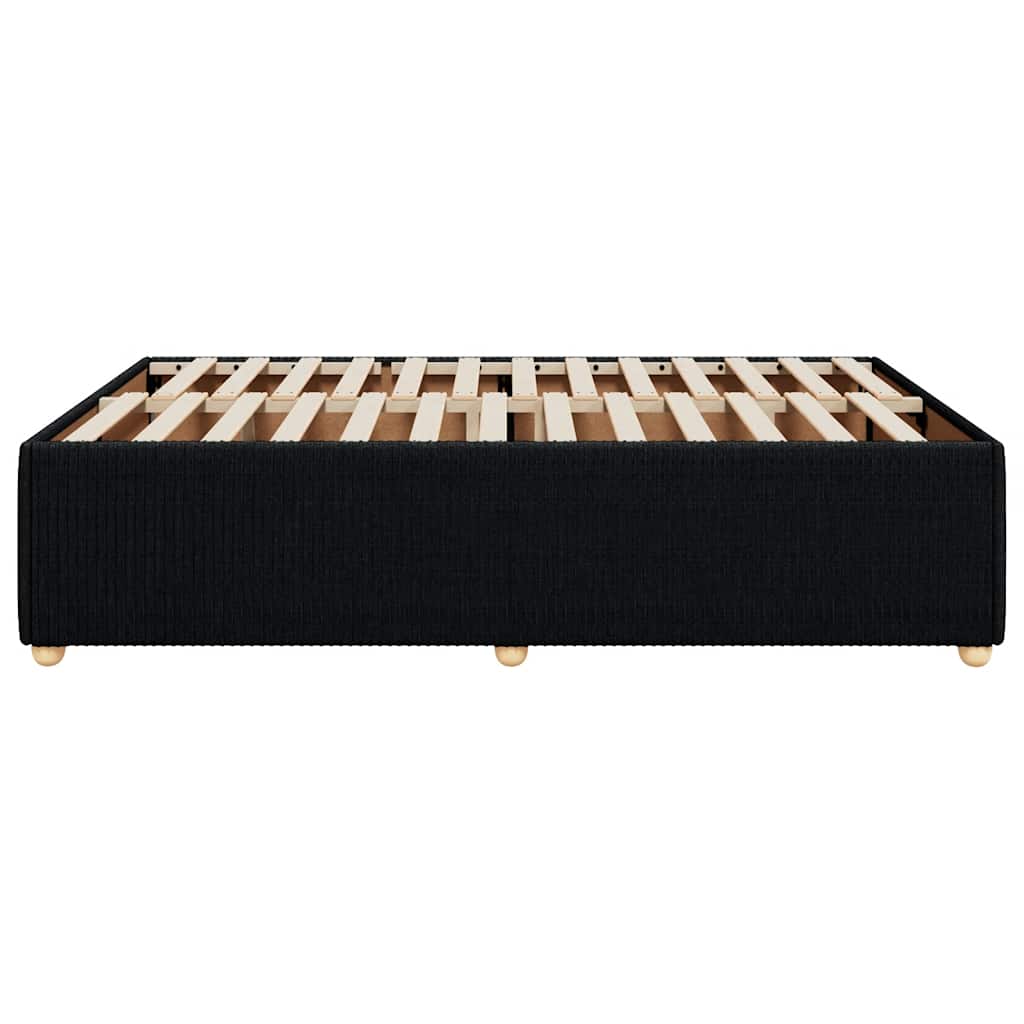 sengeramme uden madras 160x200 cm stof sort
