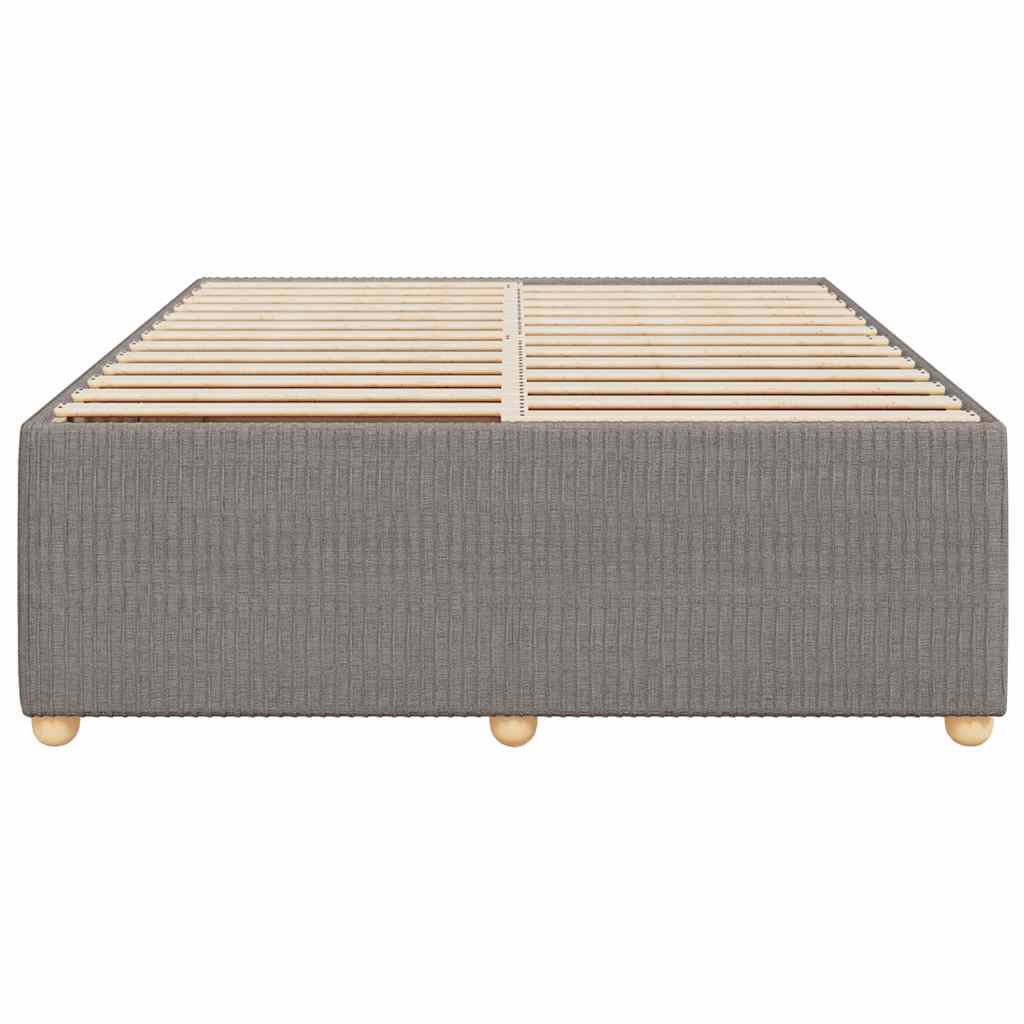 sengeramme uden madras 160x200 cm stof gråbrun
