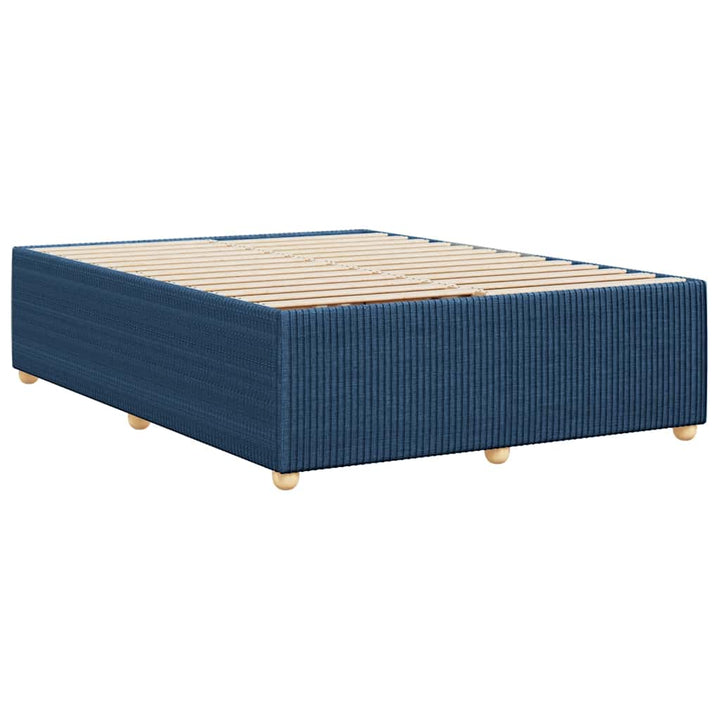 sengeramme uden madras 160x200 cm stof blå