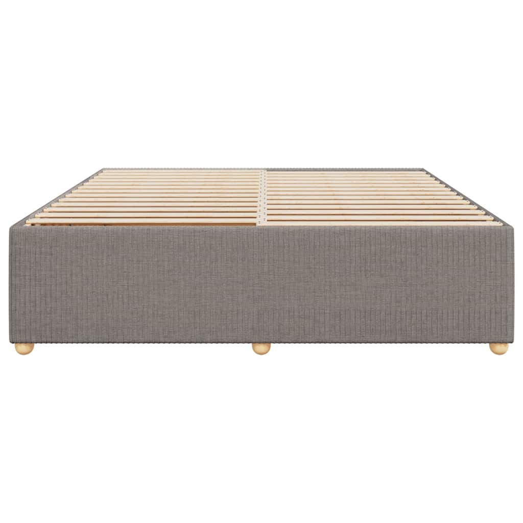 sengeramme uden madras 180x200 cm stof gråbrun