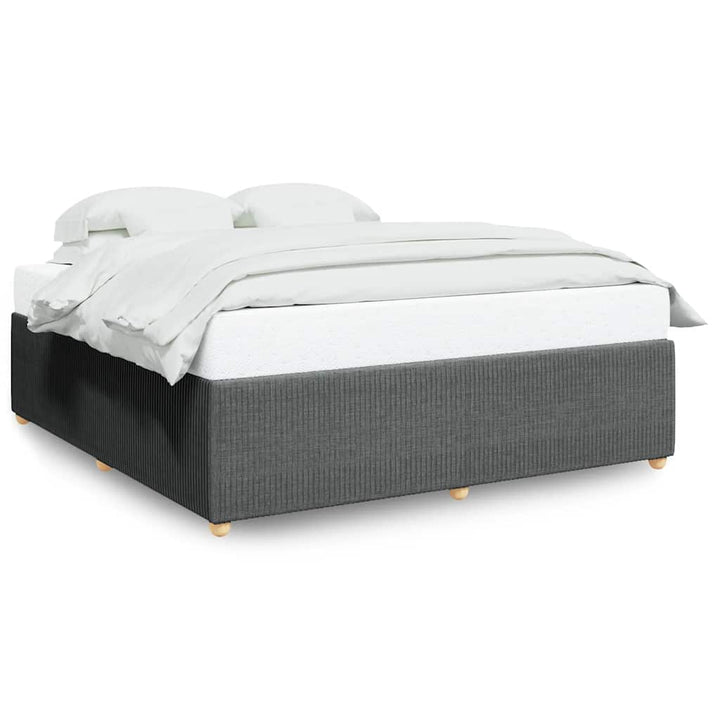sengeramme uden madras 200x200 cm stof mørkegrå