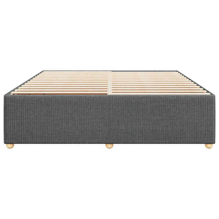 sengeramme uden madras 200x200 cm stof mørkegrå