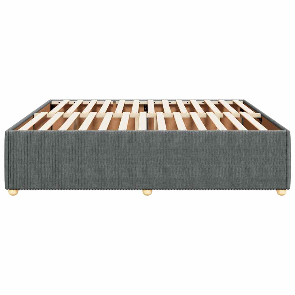 sengeramme uden madras 200x200 cm stof mørkegrå