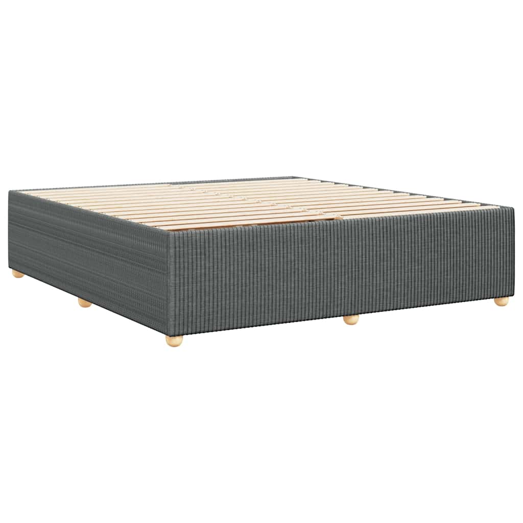 sengeramme uden madras 200x200 cm stof mørkegrå