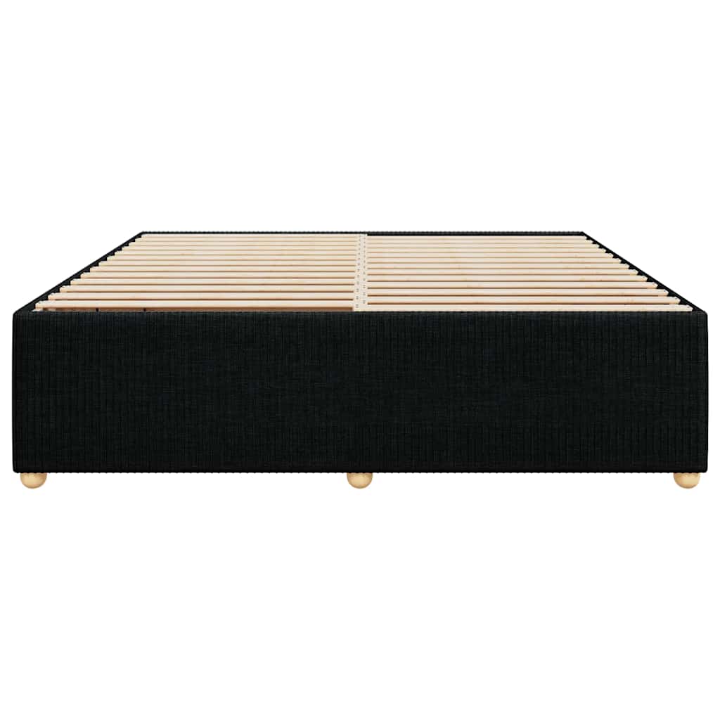 sengeramme uden madras 200x200 cm stof sort