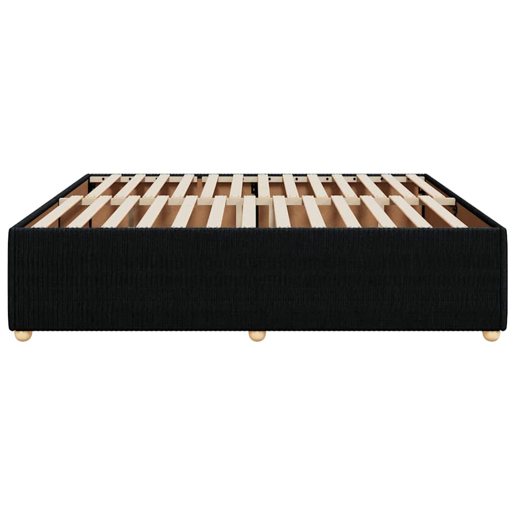 sengeramme uden madras 200x200 cm stof sort