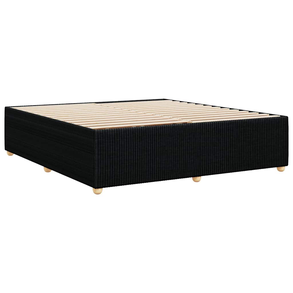 sengeramme uden madras 200x200 cm stof sort