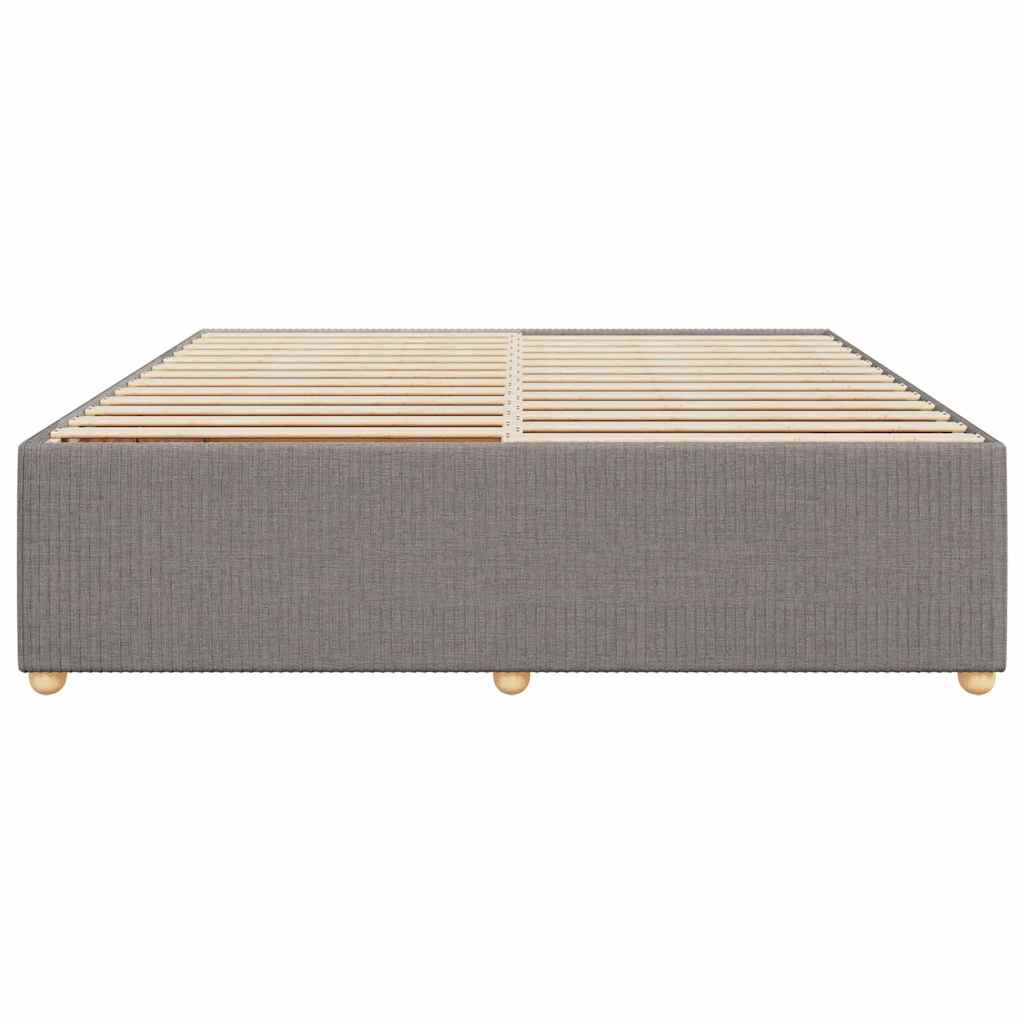 sengeramme uden madras 200x200 cm stof gråbrun