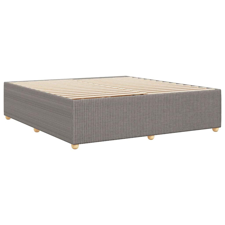 sengeramme uden madras 200x200 cm stof gråbrun