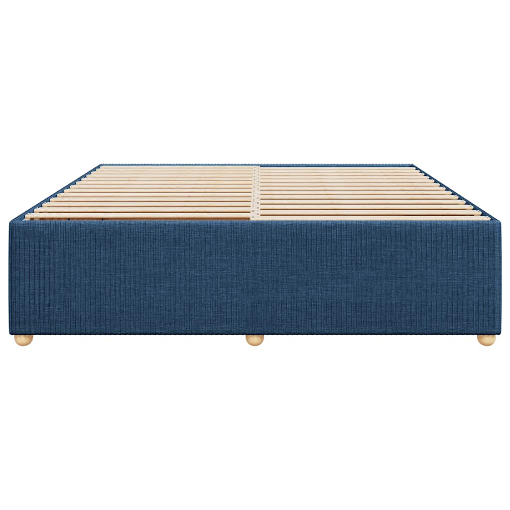 sengeramme uden madras 200x200 cm stof blå