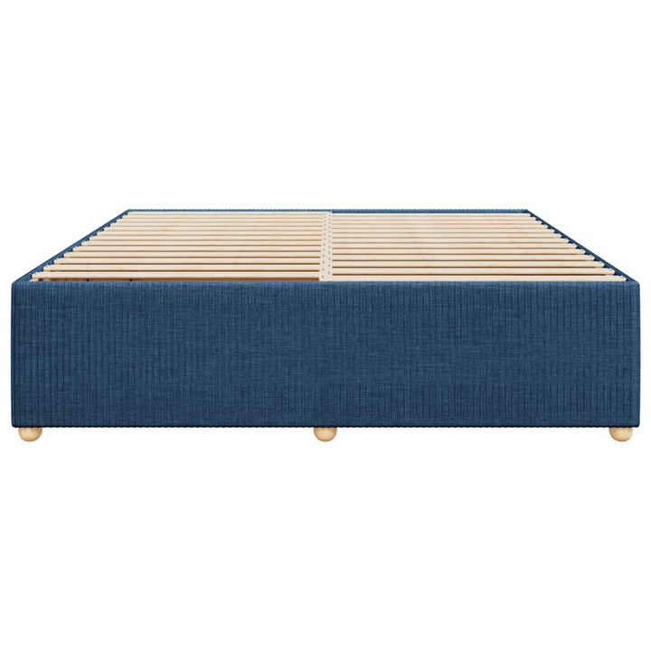 sengeramme uden madras 200x200 cm stof blå