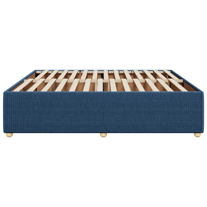 sengeramme uden madras 200x200 cm stof blå