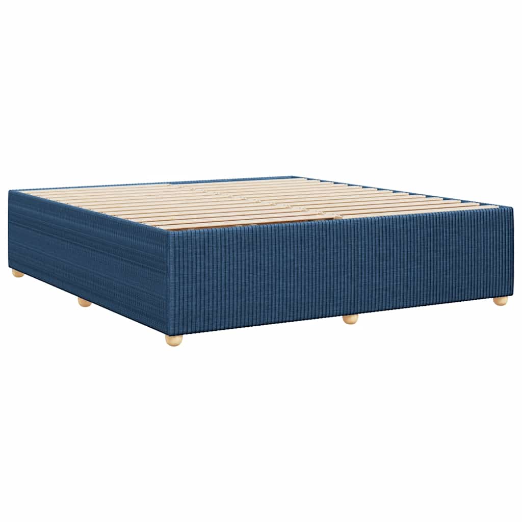 sengeramme uden madras 200x200 cm stof blå