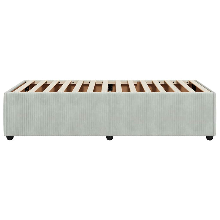 Sengeramme uden madras Lysegrå 80x200 cm Fløjl