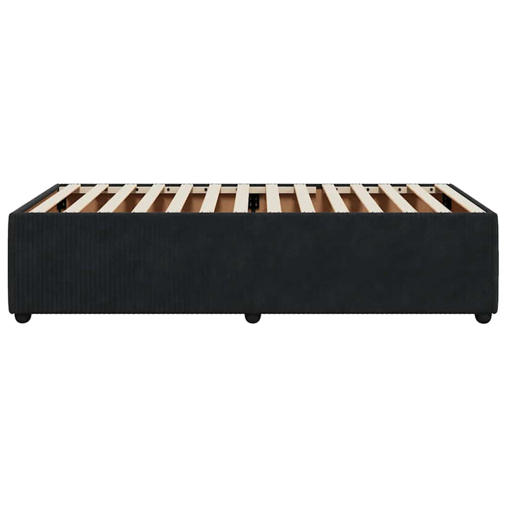 sengeramme 80x200 cm fløjl sort