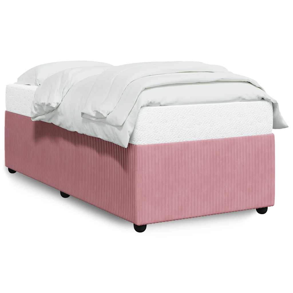 sengeramme 80x200 cm fløjl pink