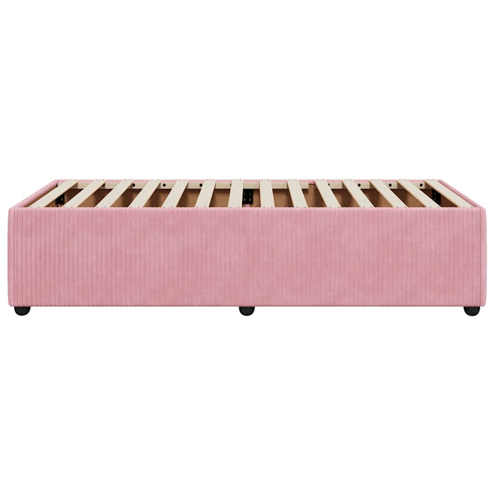 sengeramme 80x200 cm fløjl pink