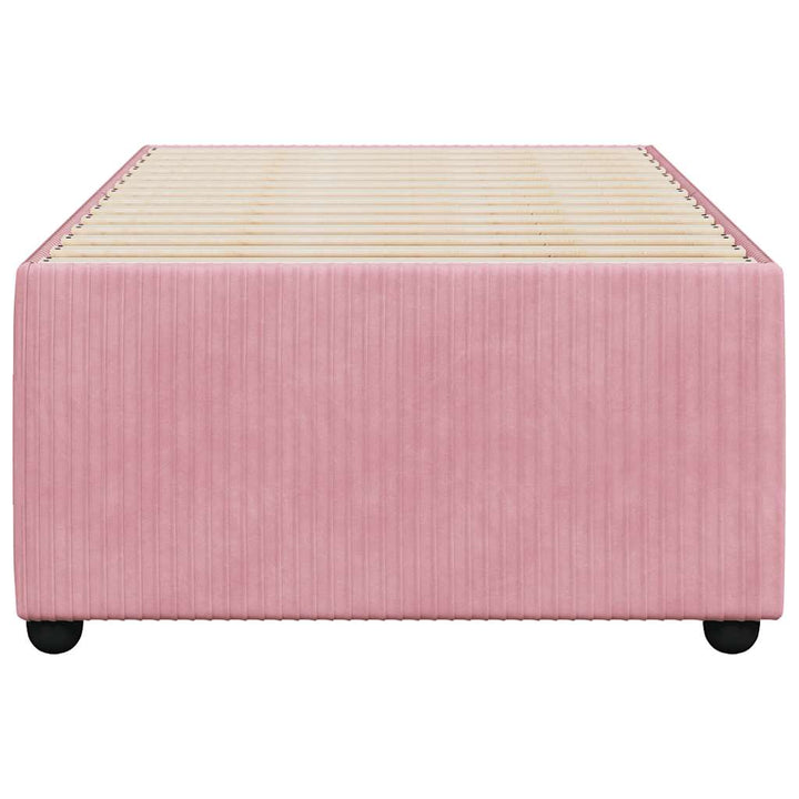 sengeramme 90x200 cm fløjl pink