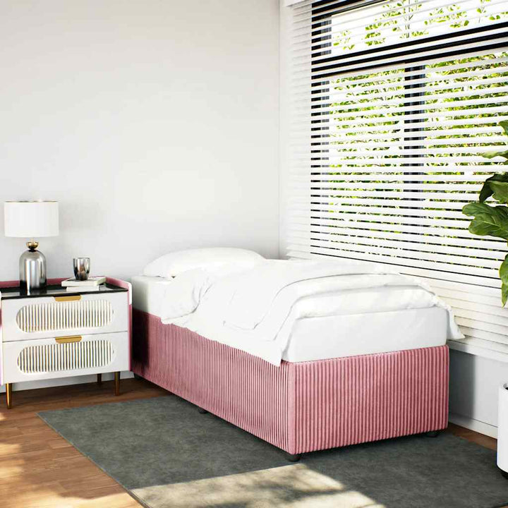 sengeramme 90x200 cm fløjl pink