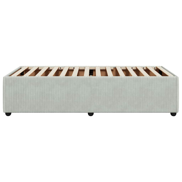 Sengeramme uden madras Lysegrå 100x200 cm Fløjl