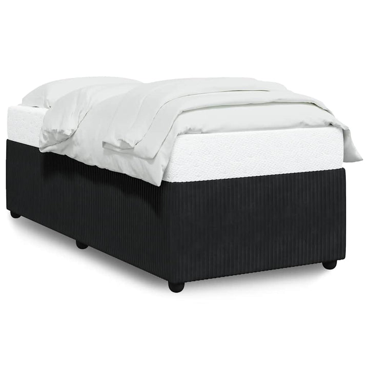 Sengeramme uden madras Sort 100x200 cm Fløjl
