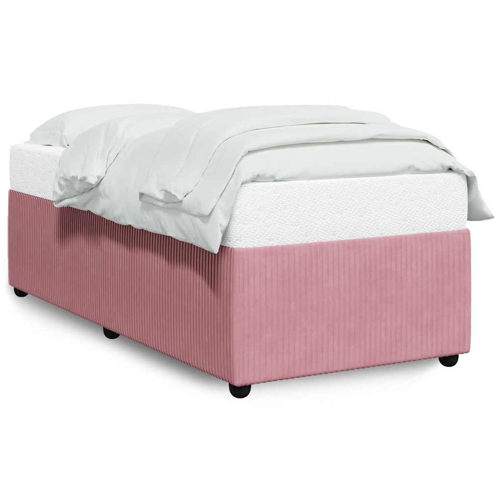 sengeramme 100x200 cm fløjl pink