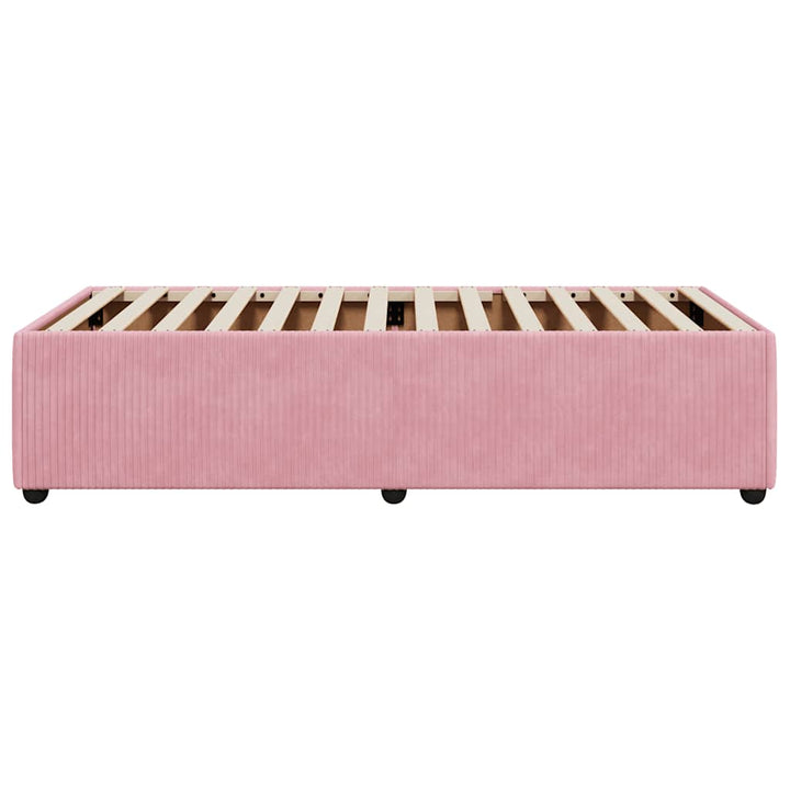 sengeramme 100x200 cm fløjl pink