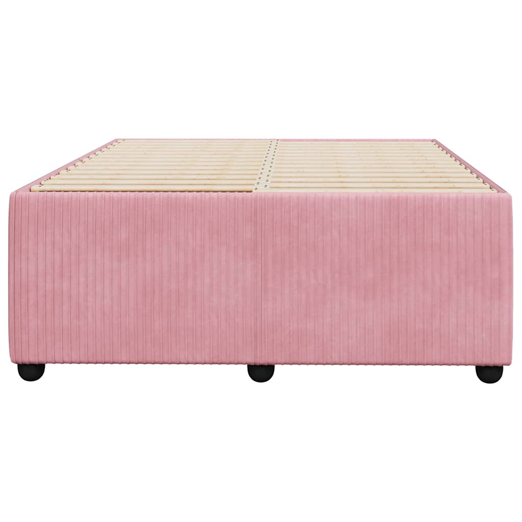 sengeramme 120x200 cm fløjl pink