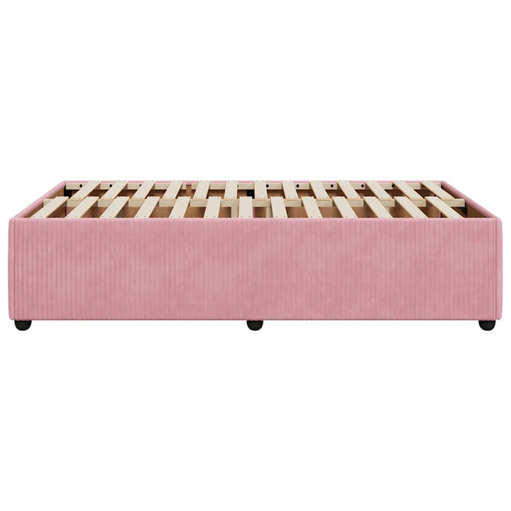 sengeramme 120x200 cm fløjl pink