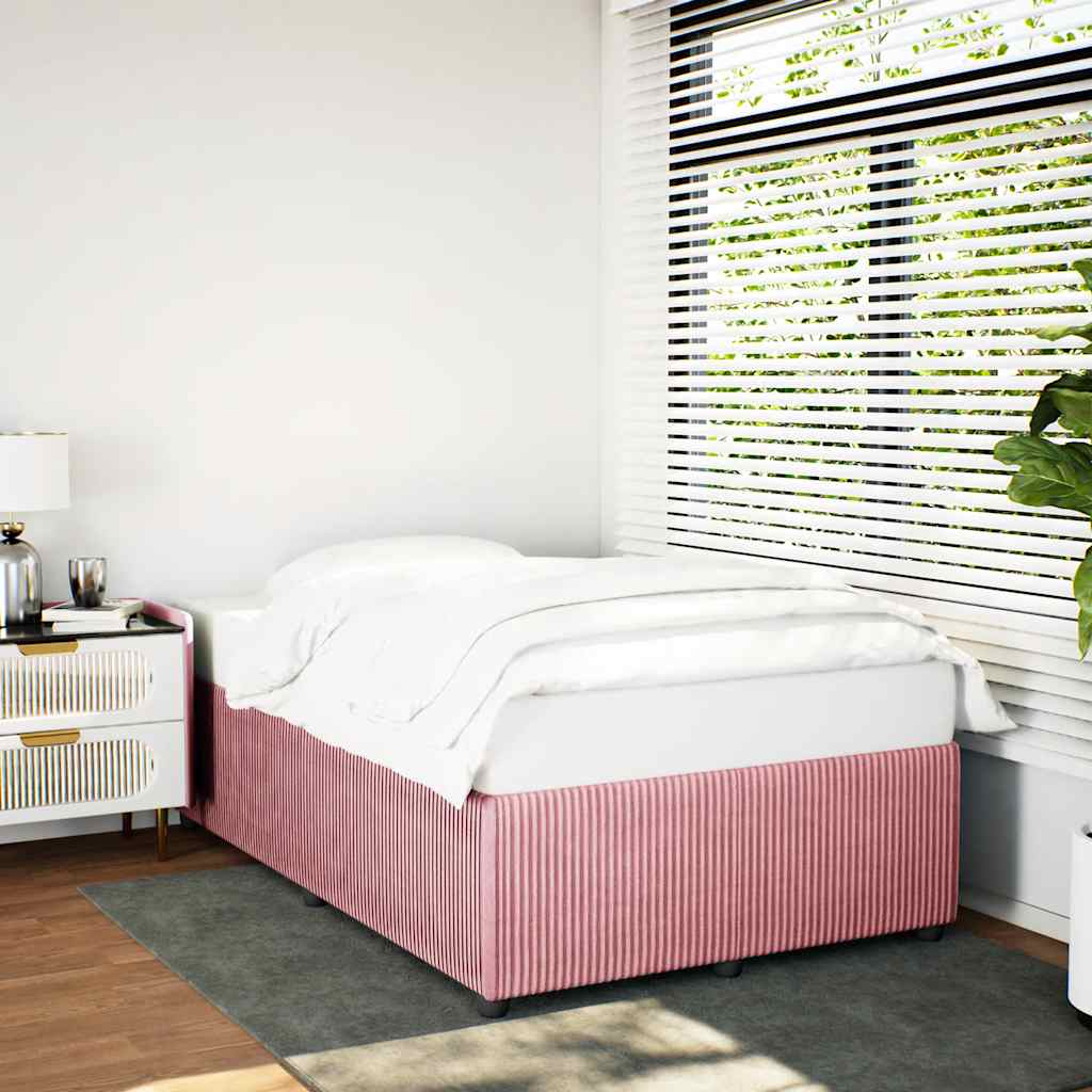 sengeramme 120x200 cm fløjl pink