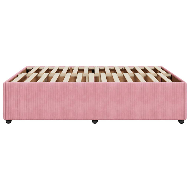 sengeramme 140x200 cm fløjl pink