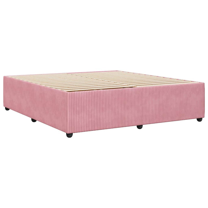 sengeramme 180x200 cm fløjl pink