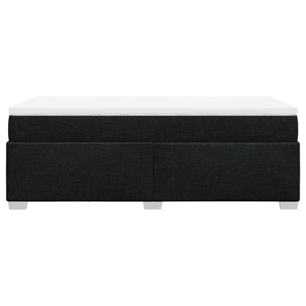 kontinentalseng med madras 80x200 cm stof sort