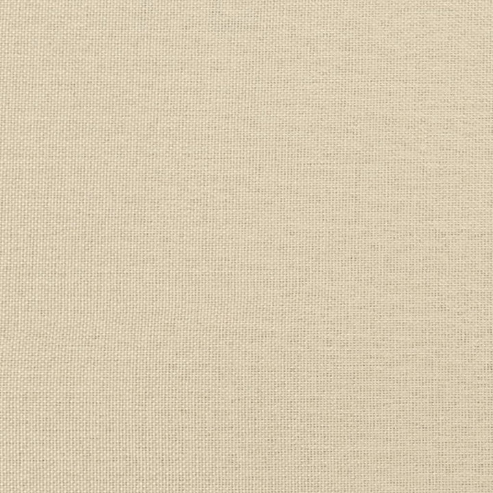 kontinentalseng med madras 80x200 cm stof cremefarvet