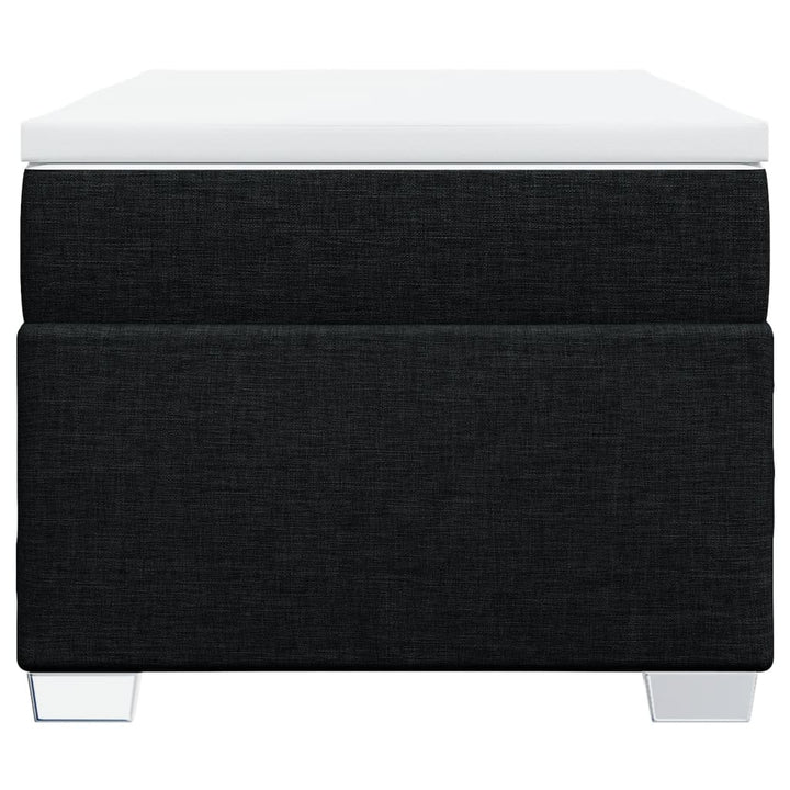 kontinentalseng med madras 90x190 cm stof sort