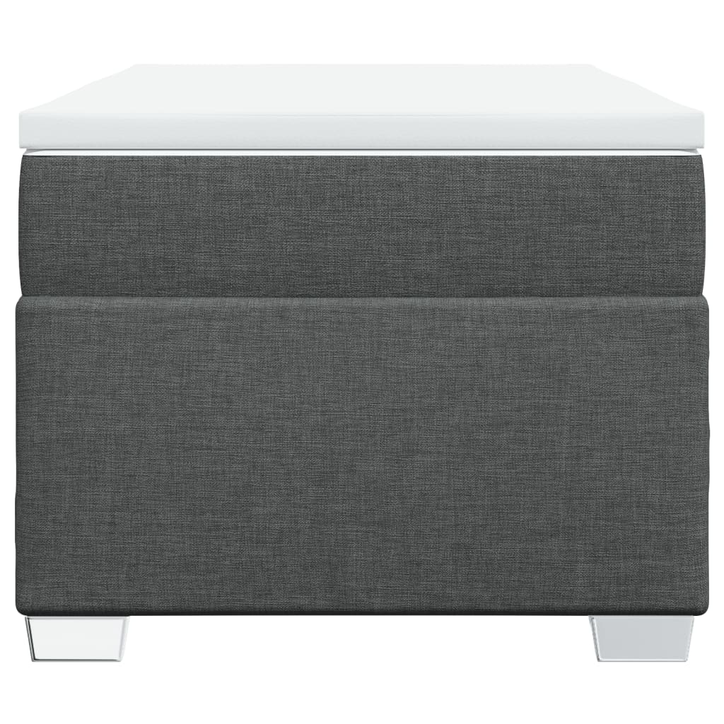 kontinentalseng med madras 90x200 cm stof mørkegrå