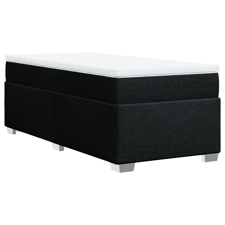 kontinentalseng med madras 90x200 cm stof sort