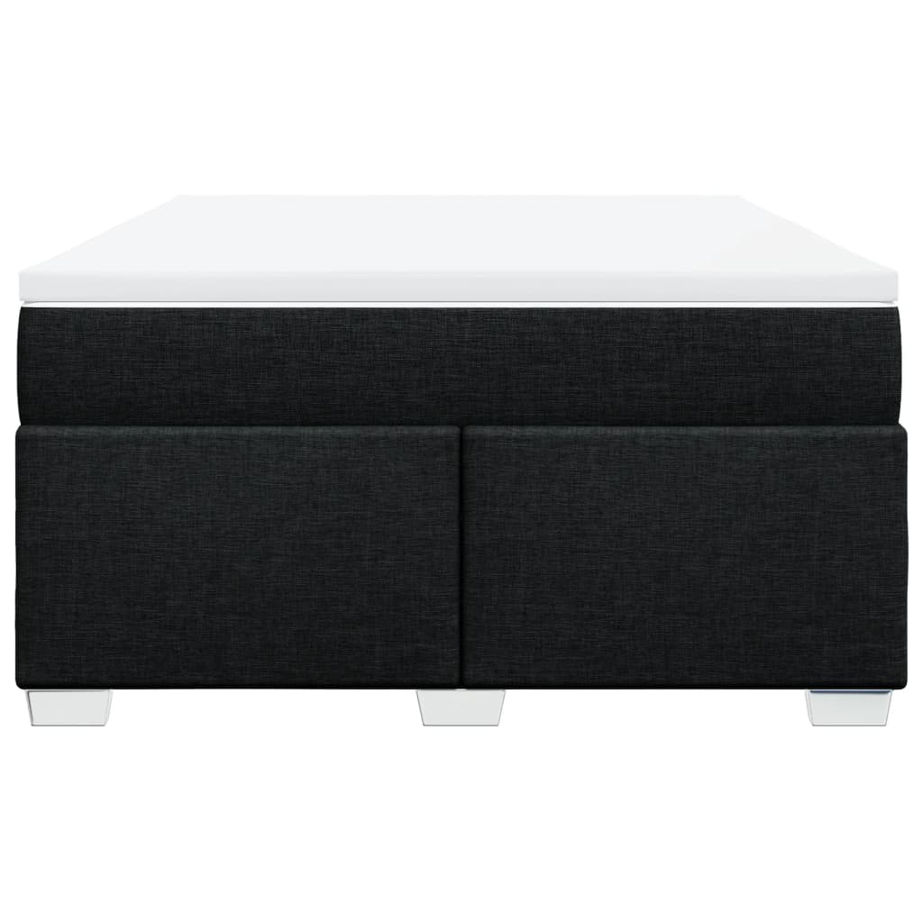 kontinentalseng med madras 140x190 cm stof sort